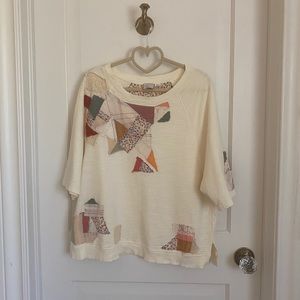 Anthropologie patchwork top, Medium
